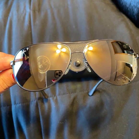 Rayban Polarized sunglasses w/ carbon fiber frames - Picture 1 of 3